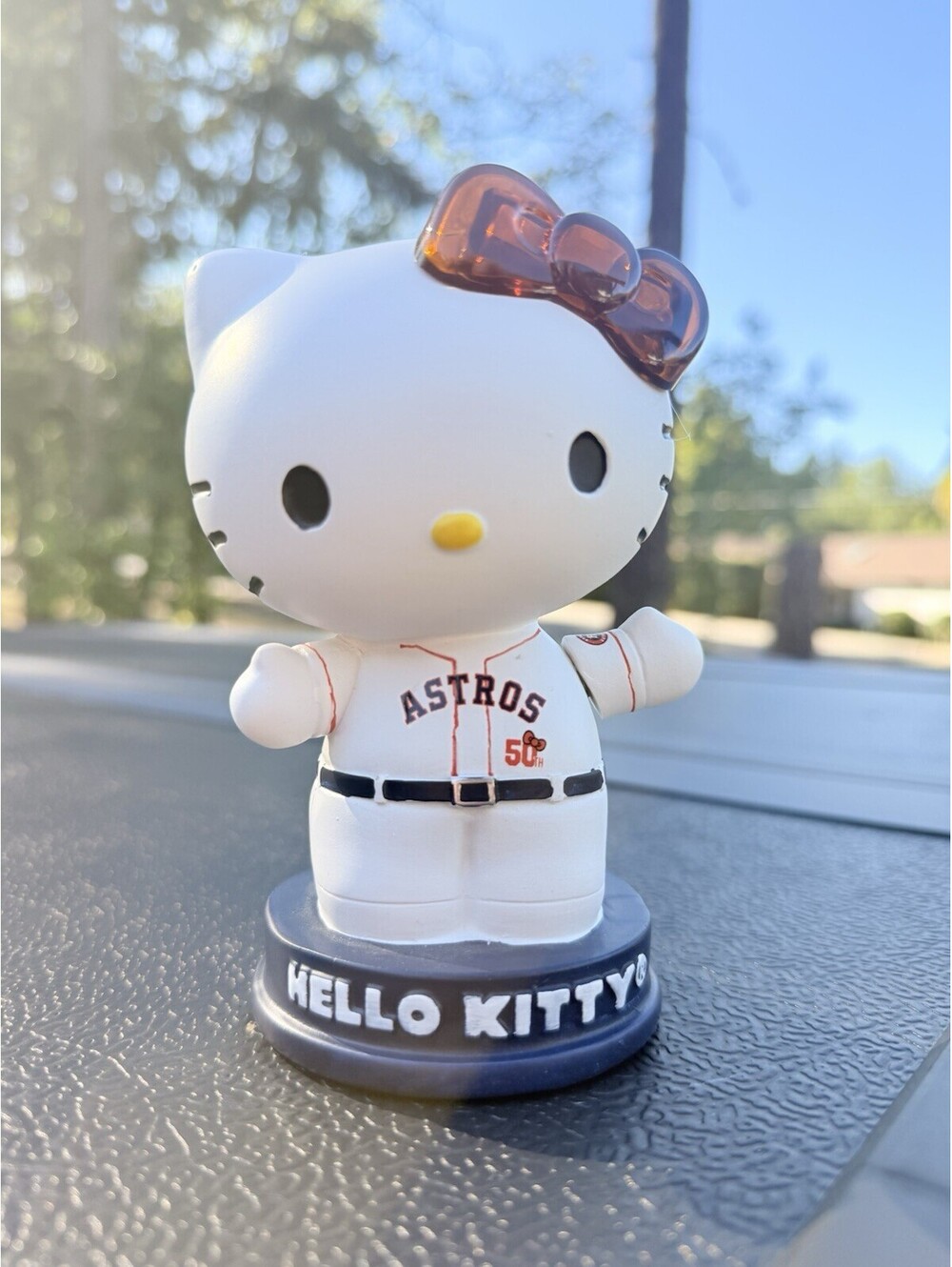 HOUSTON ASTROS HELLO KITTY LIGHT ON BOBBLEHEAD EXCLUSIVE No Box
